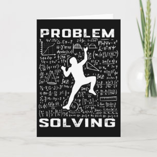 Carte Grimpeur de résolution de problème drôle Rock Clim