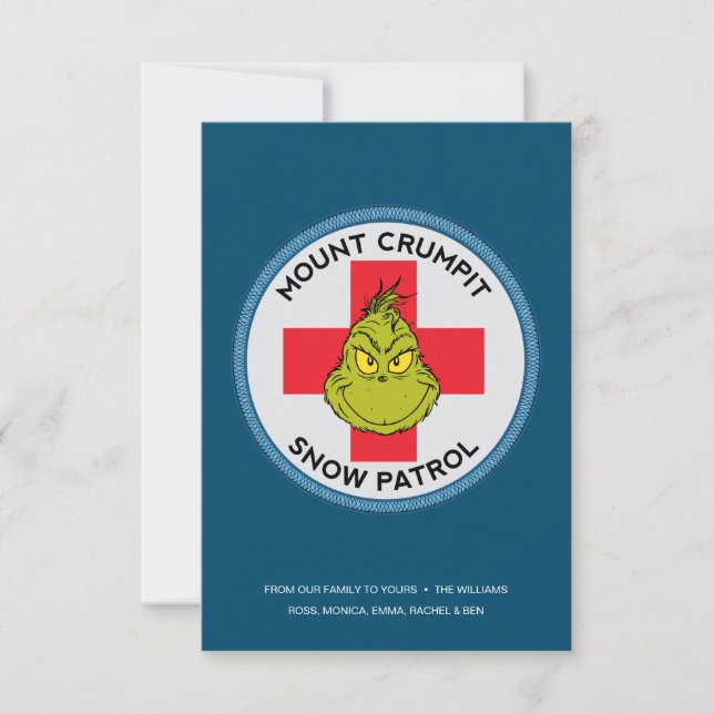 Carte Grinch | Mt. Crumpit Patrouille de la neige (Devant)