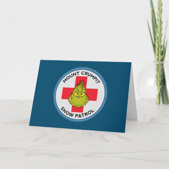 Carte Grinch | Mt. Crumpit Patrouille de neige (Devant)
