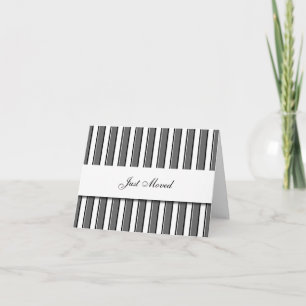 Carte Grise à Rayures Noires pour Nouveau Déménage