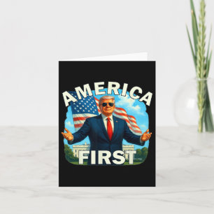 Carte Gritty Bold Rétro Slogan politique Amérique d'abor