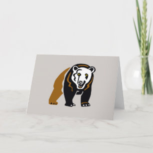 Carte Grizzly BEAR - Graphique animal en voie de dispari