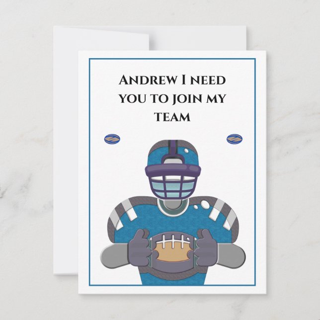 Carte Groom Groomsman Proposition Mariage Personnaliser (Devant)