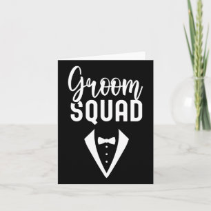 Carte Groom Squad dit Mariage de la fête Bachelor 1