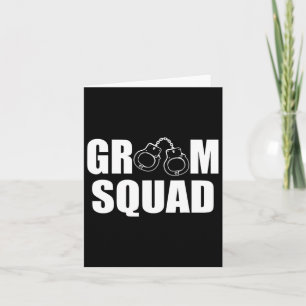 Carte Groom Squad Groomsmen Ring Mariage Bachelor Party