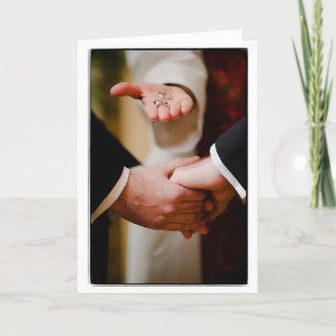 Carte Grooms Gay Mariage engagement Ceremony LOVE