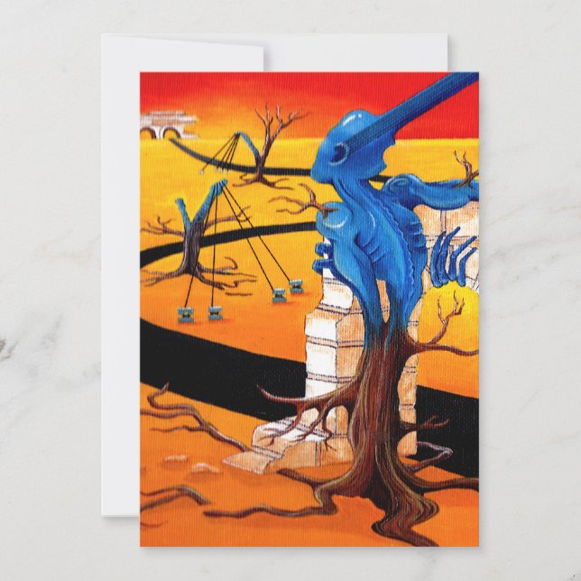 Carte "Groove Warrior" Oeuvre originale de R.A.Brown (Devant)