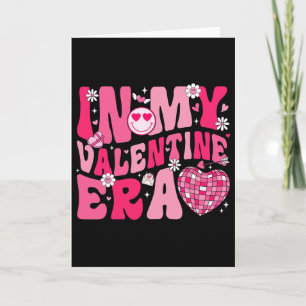 Carte Groovy à mon époque de la Saint-Valentin Cœur de l