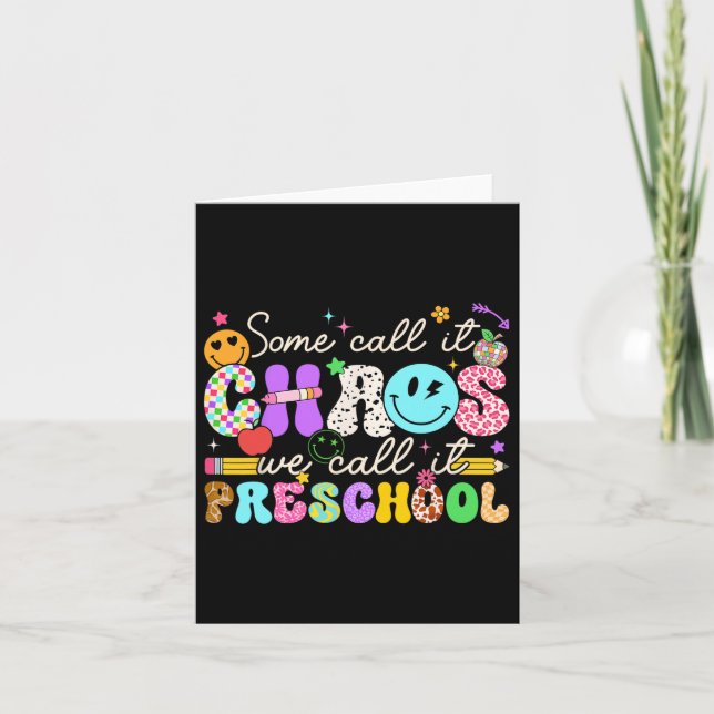 Carte Groovy Certains appellent ça le chaos Nous appelon (Devant)