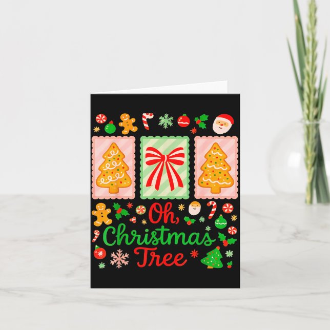 Carte Groovy Oh Christmas Tree Cakes Debbie Becky Jen Ca (Devant)