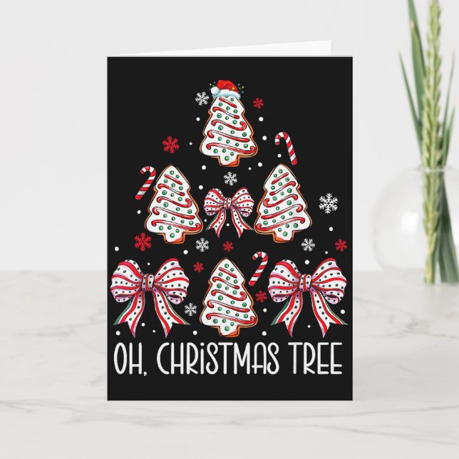 Carte Groovy Oh Christmas Tree Cakes Debbie Becky Jen Ca (Devant)