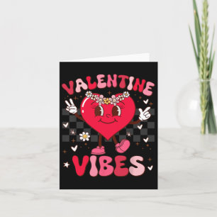 Carte Groovy Saint-Valentin Vibes Fille Enfant Femme Flo