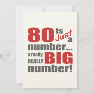 Carte Gros 80ème anniversaire