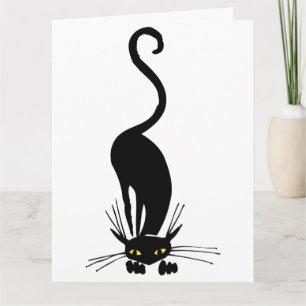 Carte Gros Anniversaire Gracity Chat Noir Coussin
