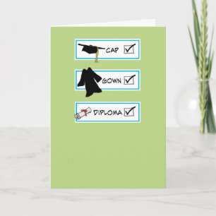 Carte Gros Cerveau drôle Bonne Graduation