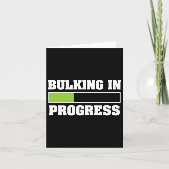 Carte Gros En Cours Funny Poids Bodybuildi (Devant)