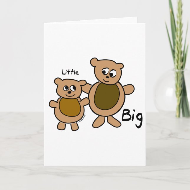 Carte Gros ours Petit Ours (Devant)