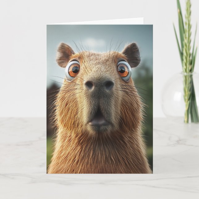 Carte Gros plan Capybara (Devant)
