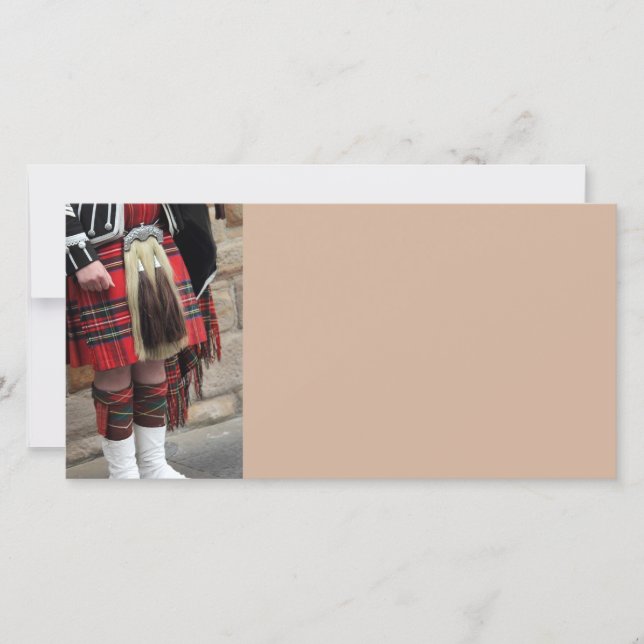 Carte Gros plan écossais, cadeau écossais traditionnel (Devant)
