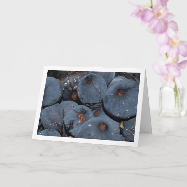 Carte Gros plan sur le fruit du figuier (Orchidée)