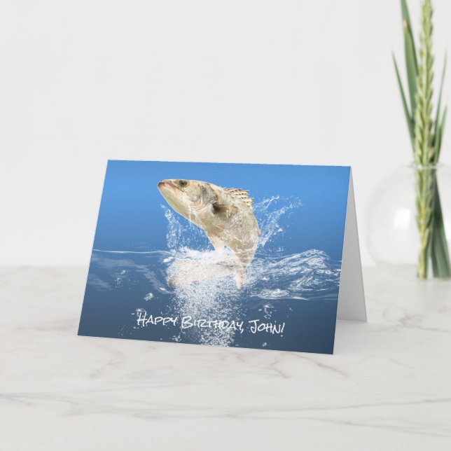 Carte Gros Poisson anniversaire (Devant)