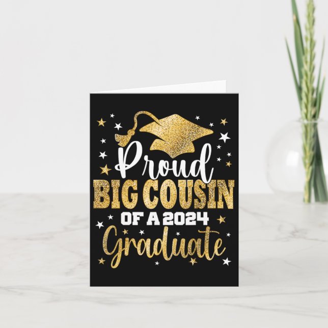 Carte Grosse Cousin D'Un Diplômé 2024 Cl Graduation Seni (Devant)