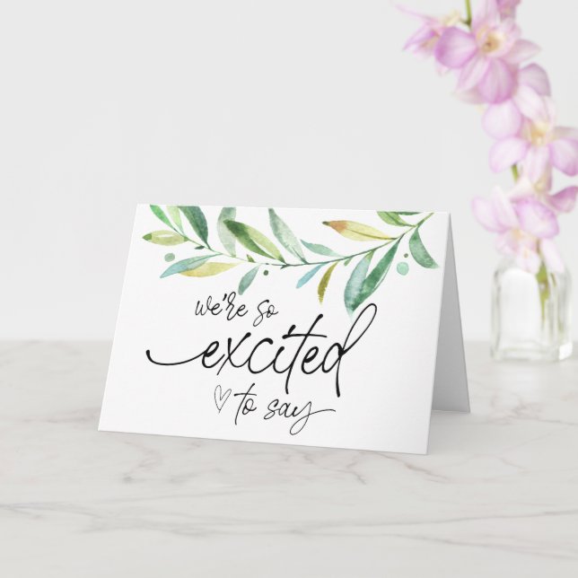 Carte Grossesse Nouvelle révélation pour bébé pour la fa (Orchidée)