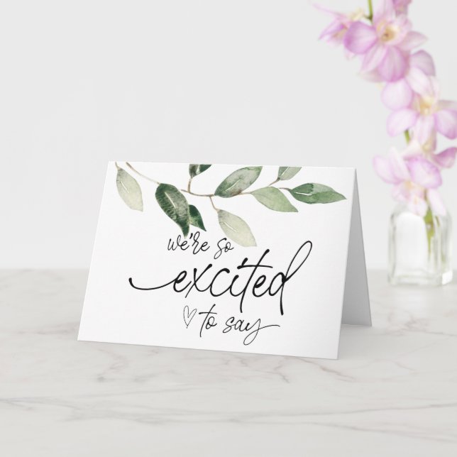 Carte Grossesse Nouvelle révélation pour bébé pour la fa (Orchidée)