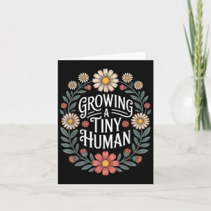 Carte Grossissant Un Petit Humain Nouveau Maman Papa Gro