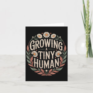 Carte Grossissant Un Petit Humain Nouveau Maman Papa Gro
