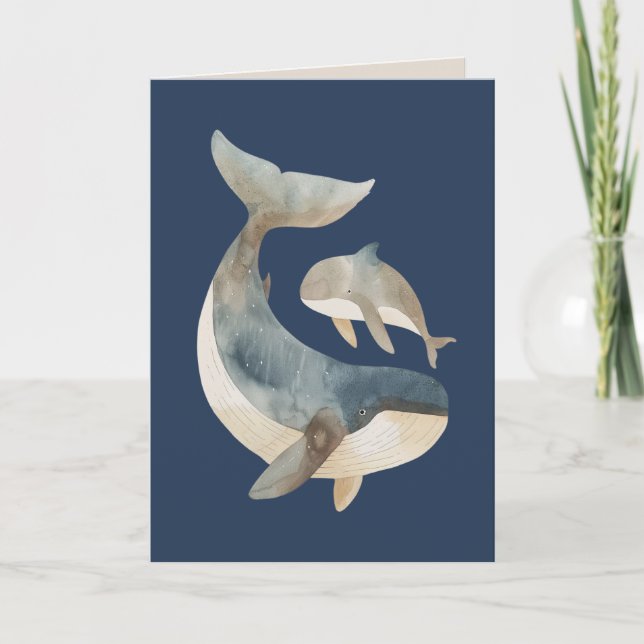 Carte Grotte mignonne Grosse soeur Marine Bleu Joyeux an (Devant)