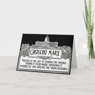 Carte Groucho Marx on Politics