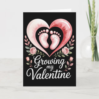 Carte Growing My Valentine By Feet Heart Art