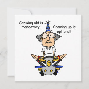 Carte Growing Up est un Humour facultatif