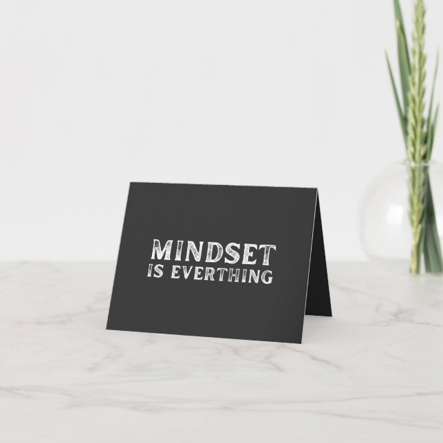 Carte Growth Mindset Entrepreneur Teacher Fitness Motiva (Devant)