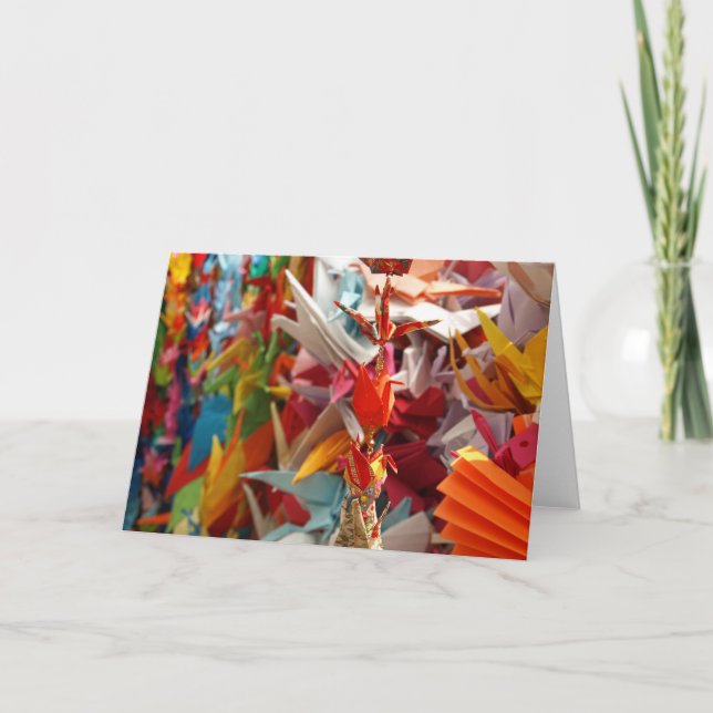 Carte Grues pour la paix (Devant)