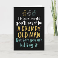 Grumpy Old Man Plaisanterie humoristique Amusante