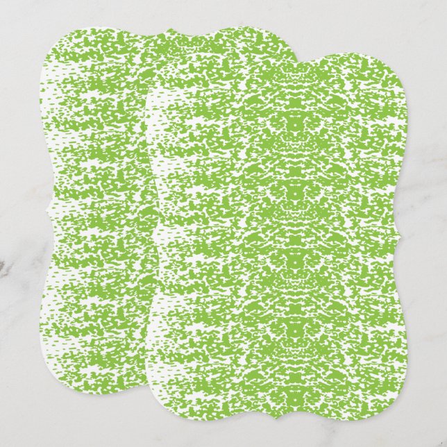 Carte Grunge Lime Texture verte (Devant / Derrière)