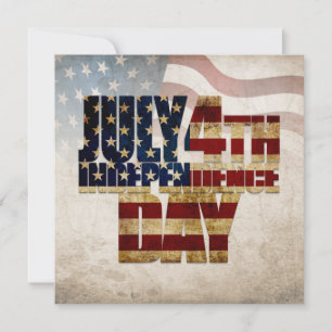 Carte Grunge USA juillet 4 Juillet Indépendance Graphiqu