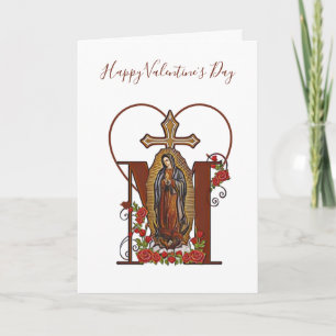 Carte Guadalupe   Jour des Valentines    Religieux catho