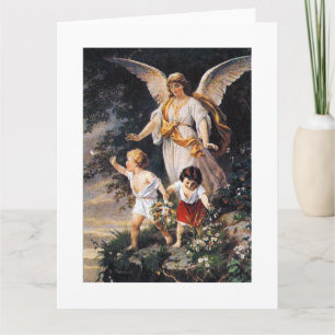 Carte GUARDIAN ANGEL Bernhard Plockhorst 1886