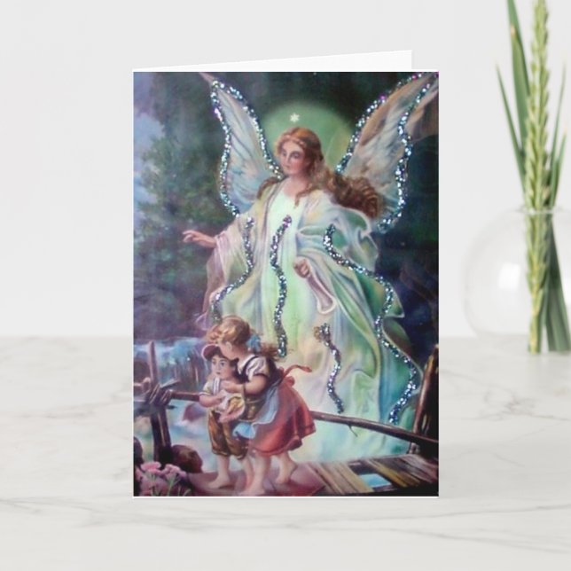 Carte GUARDIAN ANGEL c. 1900 (Devant)