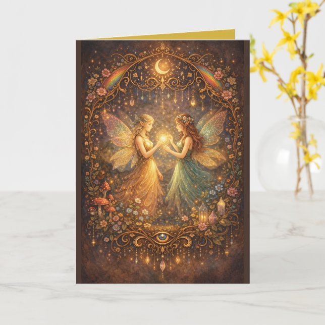 Carte Guardians of the forest: Mystical Fairies  (Fleur jaune)