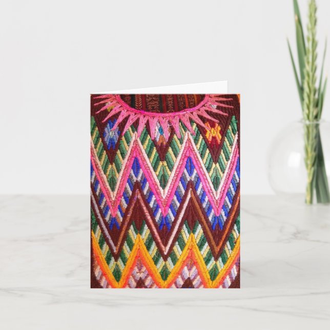 Carte "Guatémaltèque salutations" La série Maya (Devant)