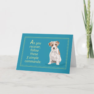 Carte Guérir et se tirer bien après la chirurgie Chien J