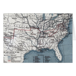 CARTE : GUERRE CIVILE, 1861