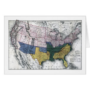 CARTE : GUERRE CIVILE, 1864