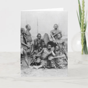 Carte Guerriers, Congo belge, 1894