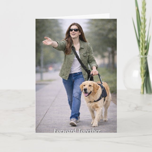 Carte Guide de diplomation de chien guide Ensemble vers  (Devant)
