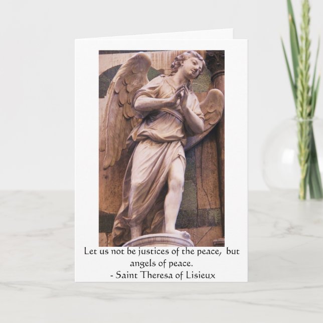Carte Guillemets Angéliques - Citation Angel (Devant)